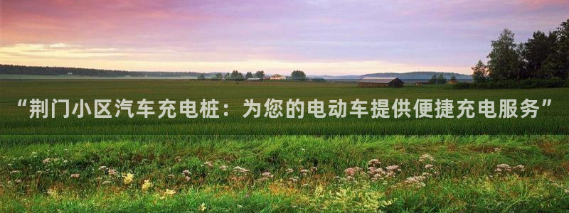 威廉希尔必发欧赔：“荆门小区汽车充电桩：为您的电动车提供便捷充电服务”