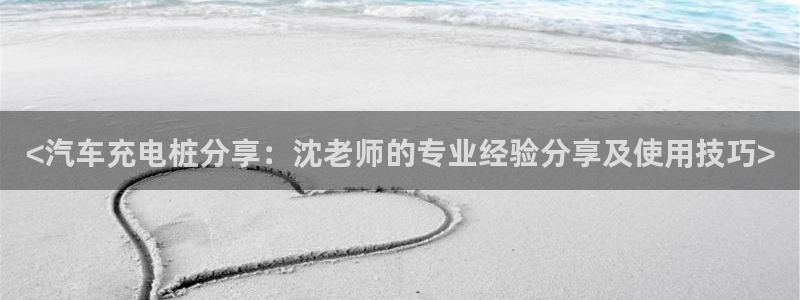 威廉希尔标准框架：<汽车充电桩分享：沈老师的专业经验分享及使用技巧>