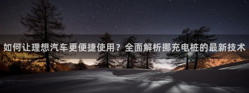 威廉客户端app下载安卓：如何让理想汽车更便捷使用？全面解析挪充电桩的最新技术