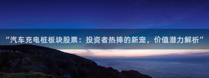 威廉希尔500指数：“汽车充电桩板块股票：投资者热捧的新宠，价值潜力解析”