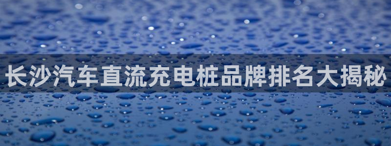 威廉希尔官网中威廉希尔官网中文：长沙汽车直流充电桩品牌排名大揭秘
