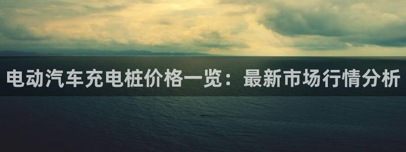 威廉希尔不懂球：电动汽车充电桩价格一览：最新市场行情分析