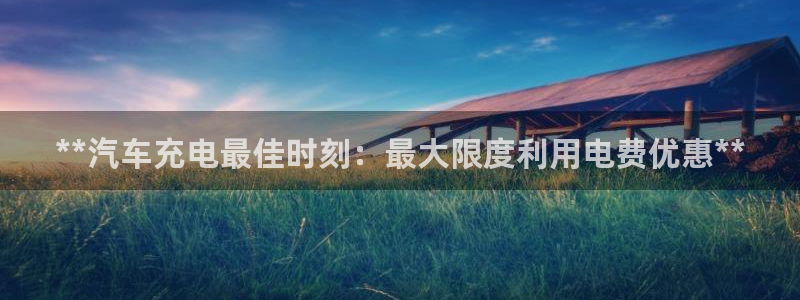 法乙威廉希尔初赔研究：**汽车充电最佳时刻：最大限度利用电费优惠**