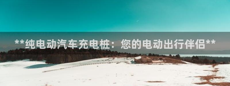 威廉希尔app怎么用：**纯电动汽车充电桩：您的电动出行伴侣**
