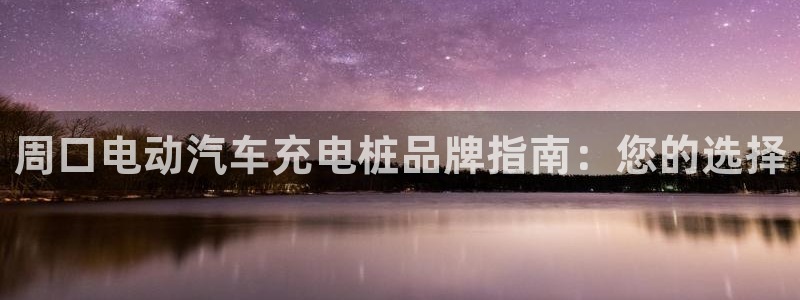 威廉公司官网：周口电动汽车充电桩品牌指南：您的选择