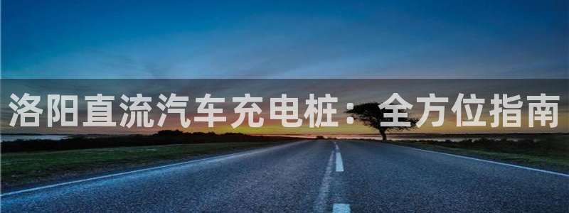 威廉希尔在国内能用吗：洛阳直流汽车充电桩：全方位指南