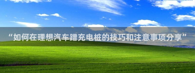威廉体育官方app下载安装苹果：“如何在理想汽车蹭充电桩的技巧和注意事项分享”