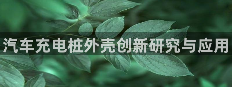 球员威廉：汽车充电桩外壳创新研究与应用