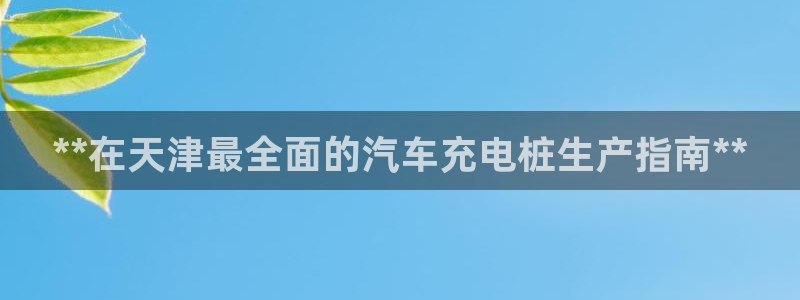 威廉希尔中国注册：**在天津最全面的汽车充电桩生产指南**