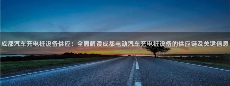 威廉希尔大小球开盘思维：成都汽车充电桩设备供应：全面解读成都电动汽车充电桩设备的供应链及关键信息