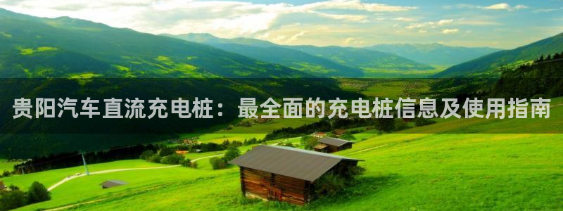 威廉希尔144指的是初盘?：贵阳汽车直流充电桩：最全面的充电桩信息及使用指南